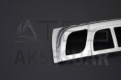 Peugeot Bipper Krom Stop Çerçevesi 2 Parça ABS 2008 ve Sonrası