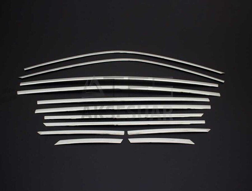 Peugeot 2008 Krom Cam Çerçevesi 12 Parça 2019 ve Sonrası