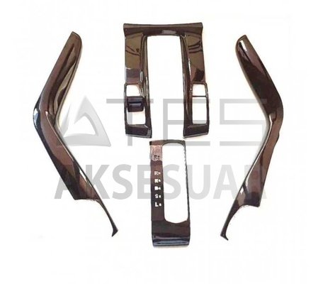 HONDA CIVIC FC5 2016-2020 VITES KONSOL KAPLAMA FULL SET - PIANO BLACK