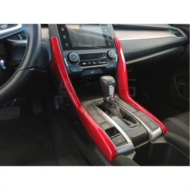 HONDA CIVIC FC5 2016-2020 VITES KONSOL ÇITA KAPLAMA- KIRMIZ
