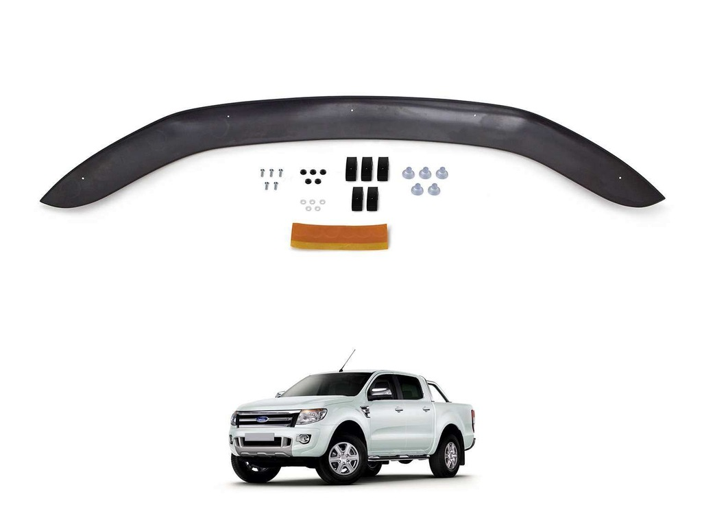 Ford Ranger Ön Kaput Koruma Rüzgarlık 3Mm Abs 2011-201