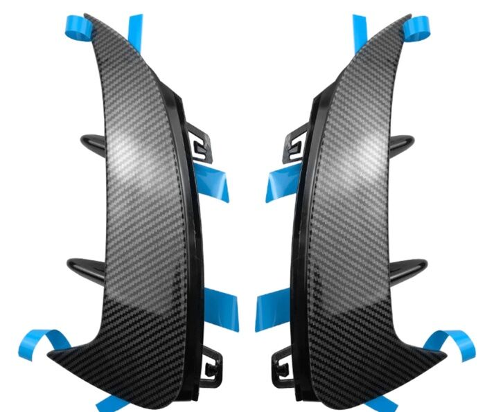 W177 A SERISI 2019+ SEDAN IÇIN  ARKA TAMPON BIÇAKLARI - 2 PARÇA - KARBON