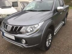 L200 2014+ IÇIN UYUMLU FAR ÇERÇEVE KAPLAMA NIKELAJ