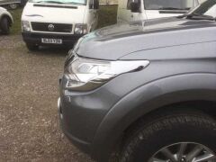 L200 2014+ IÇIN UYUMLU FAR ÇERÇEVE KAPLAMA NIKELAJ