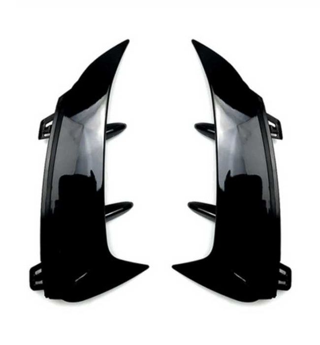 W177 A SERISI SEDAN 2019+ IÇIN ARKA TAMPON BIÇAKLARI - 2 PARÇA - PIANO BLACK