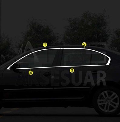 SKODA OCTAVIA 2007-2014 CAM ÇITASI NIKELAJ