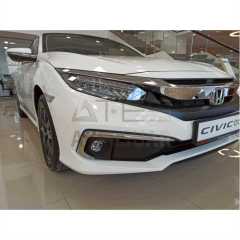 HONDA CIVIC FC5 2019-2021 ÖN SİS KAŞI KAPLAMASI NİKELAJ (MAKYAJLI KASA)