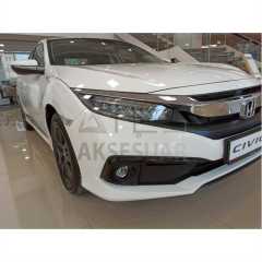 HONDA CIVIC FC5 2019-2021 ÖN SİS KAŞI KAPLAMASI PİANO (MAKYAJLI KASA)