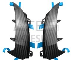 MERCEDES W177 A SERİSİ 2019+ SEDAN ARKA TAMPON BIÇAKLARI - 2 PARÇA - KARBON