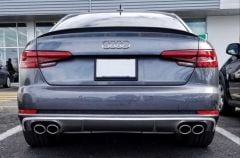 A4 2016-2019   IÇIN UYUMLU SPOILER PIANO BLACK (PARLAK SIYAH)