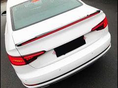 A4 2016-2019  IÇIN UYUMLU LED SPOILER PIANO BLACK (PARLAK SIYAH)