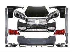 MERCEDES W212 FULL BODY KIT-MAKYAJSIZ KASAYI MAKYAJLI E63E ÇEVIRME(FAR-STOP-KAPUT VE ÇAMURLUK DAHIL)