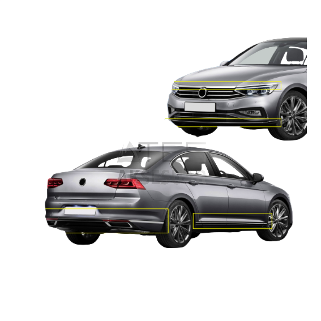 VW Passat B8.5 Business Krom Aksesuar Seti 24 Parça