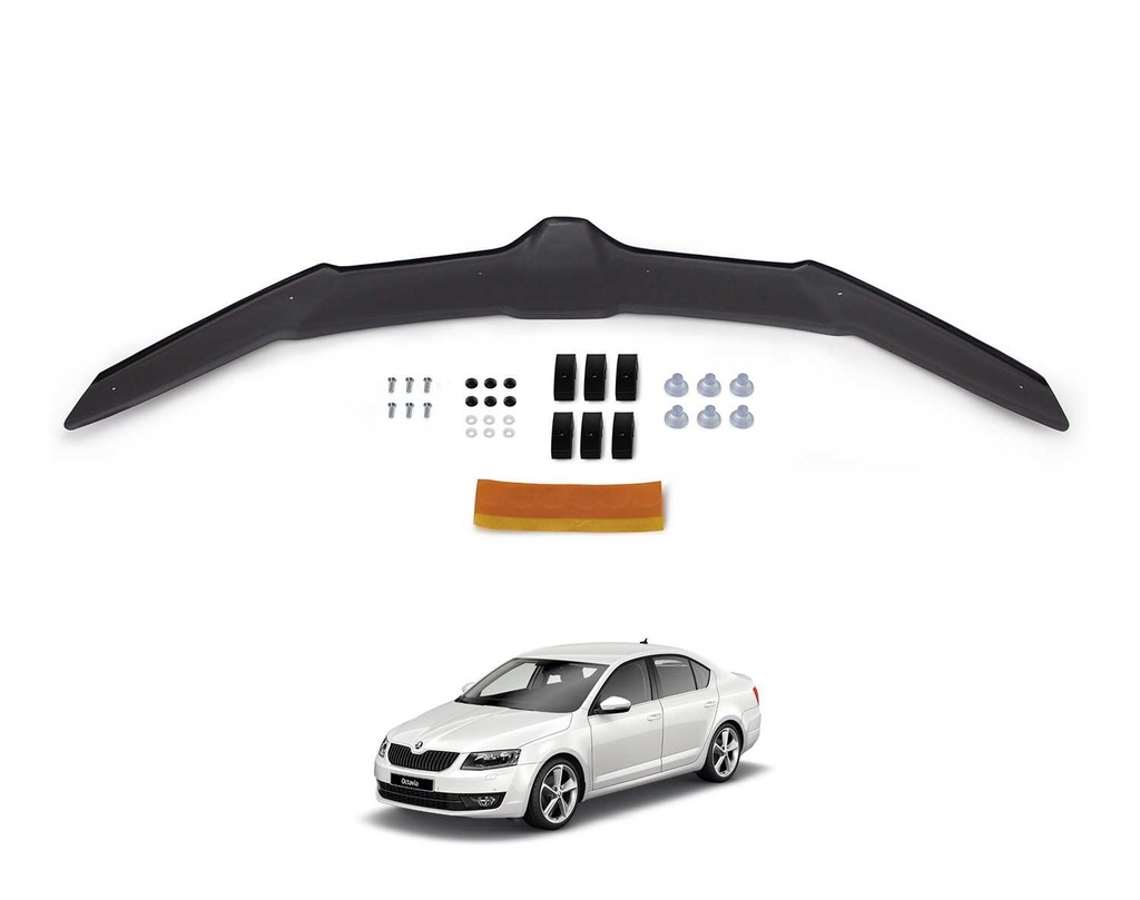 Skoda Octavia Ön Kaput Koruma Rüzgarlık 4Mm Abs 2013-1
