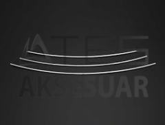 Opel Astra K HB Krom Ön Tampon Alt Çıtası 3 Prç 2015 Üzeri (Sensörsüz)