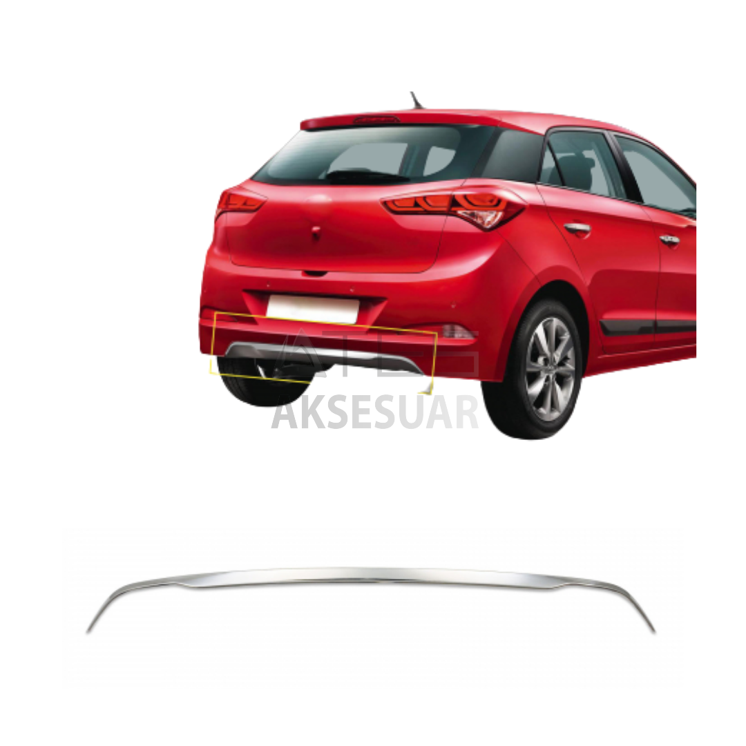 Hyundai i20 Krom Arka Tampon Alt Çıtası 1 Prç. 2014-2018