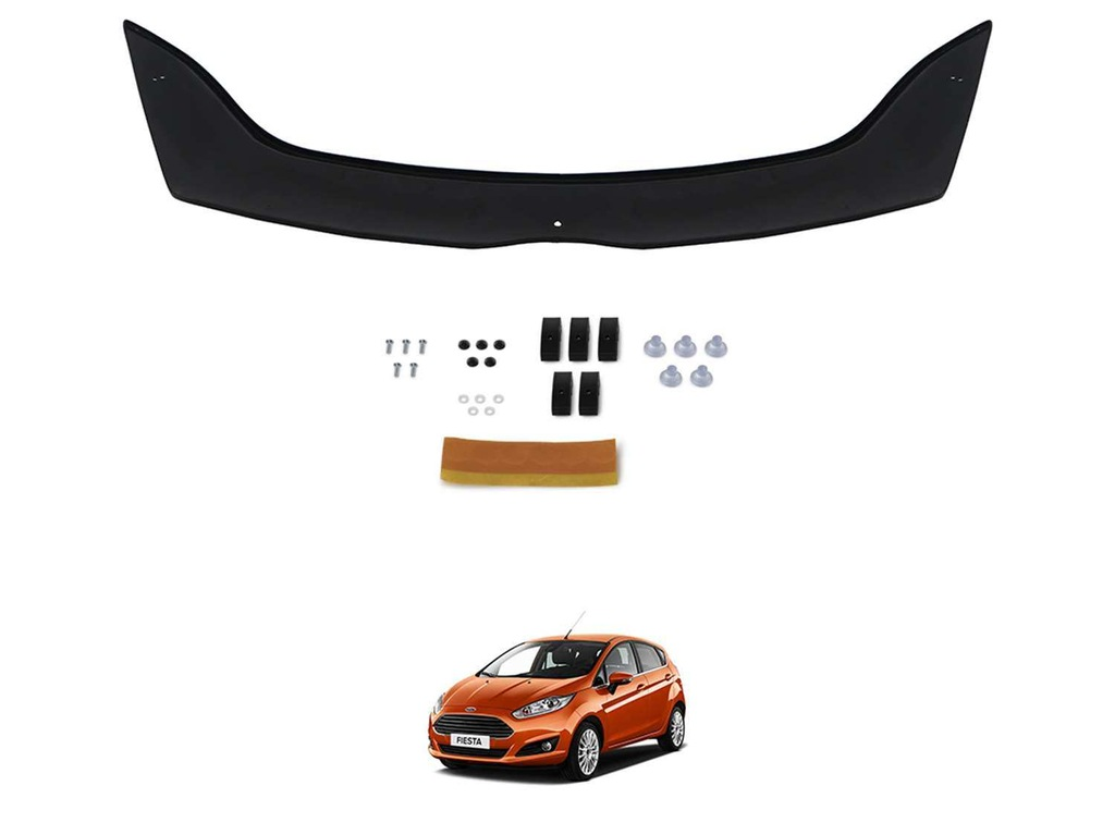 Ford Fiesta Ön Kaput Koruyucu Rüzgarlık (ABS) 2009-2012