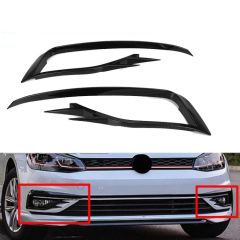 GOLF 7,5 2017-2020 IÇIN UYUMLU GTI ÖN SIS KAPLAMA - PIANO BLACK