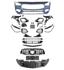 W118 CLA IÇIN UYUMLU CLA 45 GÖRÜNÜM ÖN TAMPON VE PANJUR SETI