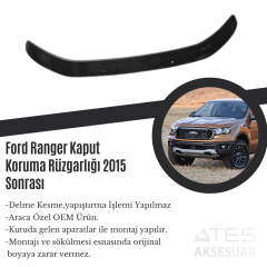 Ford Ranger Kaput Koruma Rüzgarlığı 2015 Sonrası