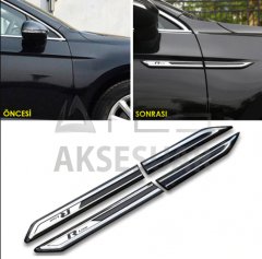 VW Passat B8.5 ABS Krom Çamurluk Çıtası 4 Prç. R Line 2019+