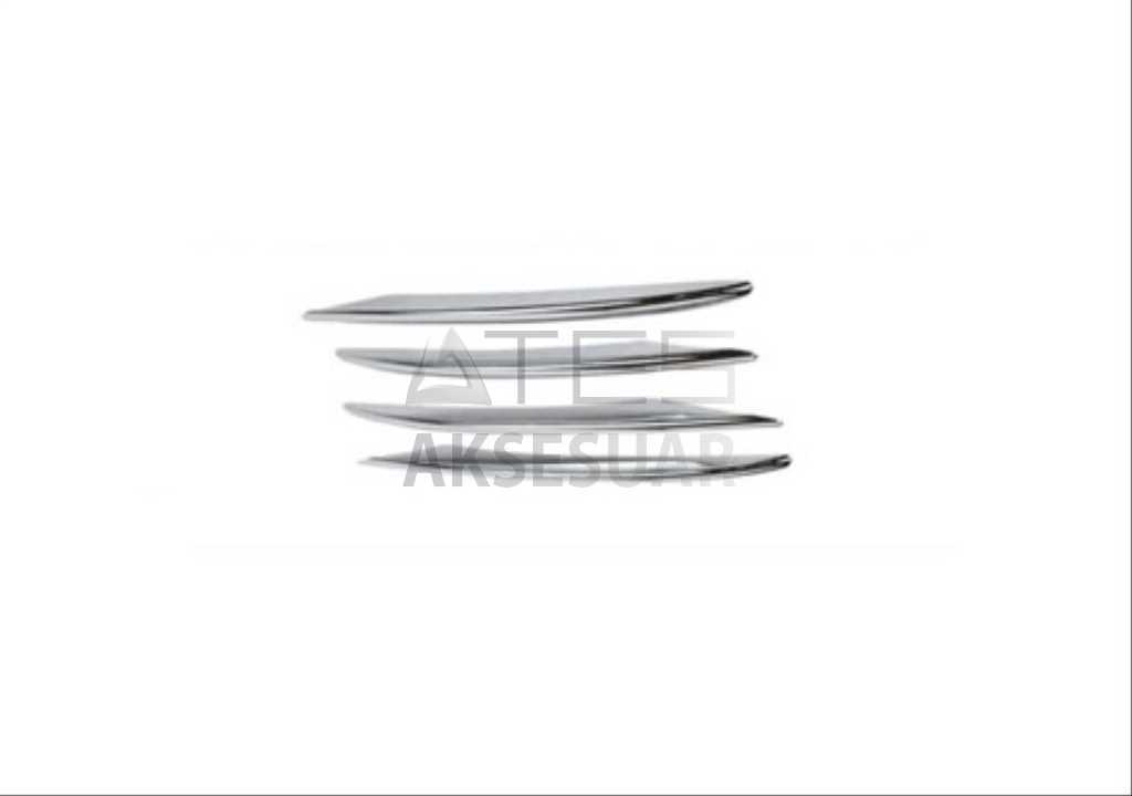 MERCEDES W205 2019+ SIS KASLARI 4 PARÇA (SİS BIÇAKLARI) (KROM)