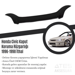 Honda Civic Kaput Koruma Rüzgarlığı 1996-1998 İthal