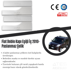 Fiat Doblo 2010 İç Kapı Eşiği Paslanmaz Çelik