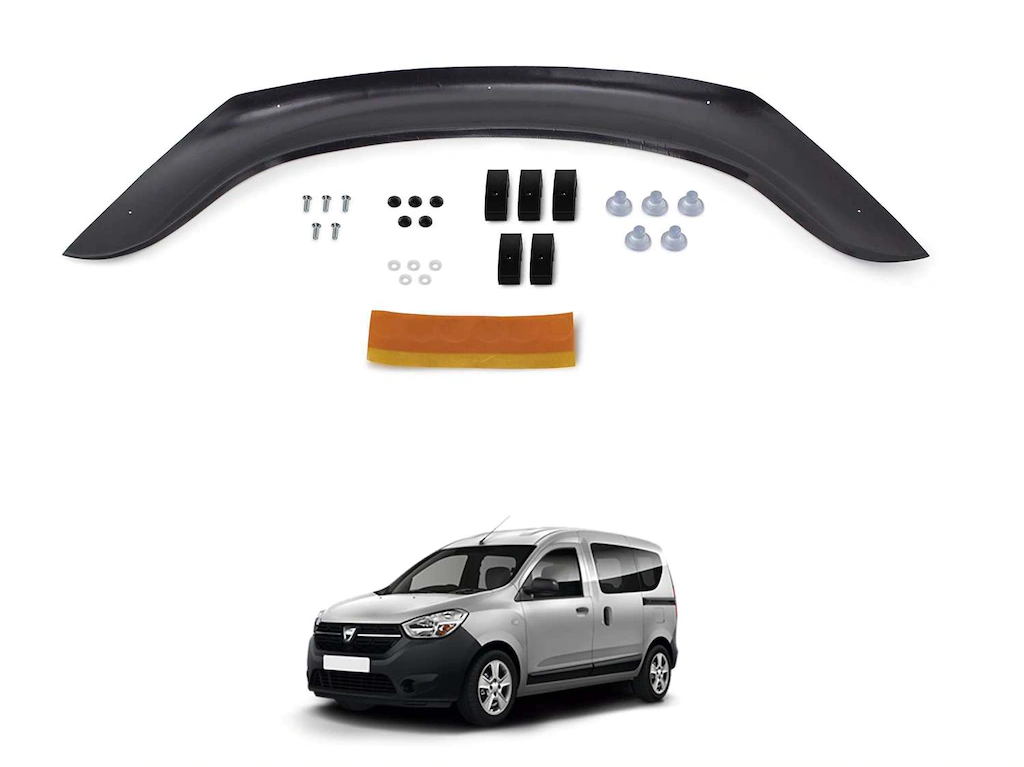 Dacia Dokker Ön Kaput Koruyucu Rüzgarlık 3 mm (ABS) 2013-