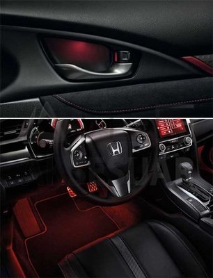 HONDA CIVIC FC5 KAPI IC AYDINLATMA KIRMIZI- AYAK AYDINLATMA KIRMIZI