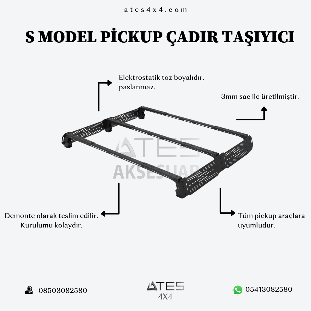S Model Pickup Çadır Taşıyıcı