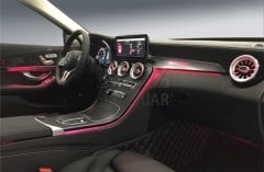 MERCEDES W205 C SERISI 64 RENK AMBIANS PAKET ( 3 RENKTEN 64 RENKE YÜKSELTME)