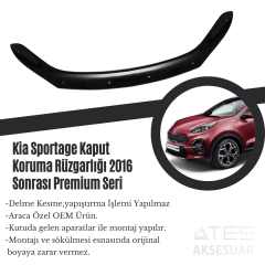 Kia Sportage Kaput Koruma Rüzgarlığı 2016 Sonrası Premium Seri