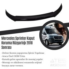 Mercedes Sprinter Kaput Koruma Rüzgarlığı 2018 Sonrası