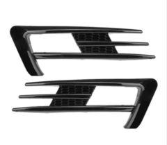 GOLF 7 2012-2016 IÇIN UYUMLU GTI ÖN TAMPON BIÇAKLARI - PIANO BLACK