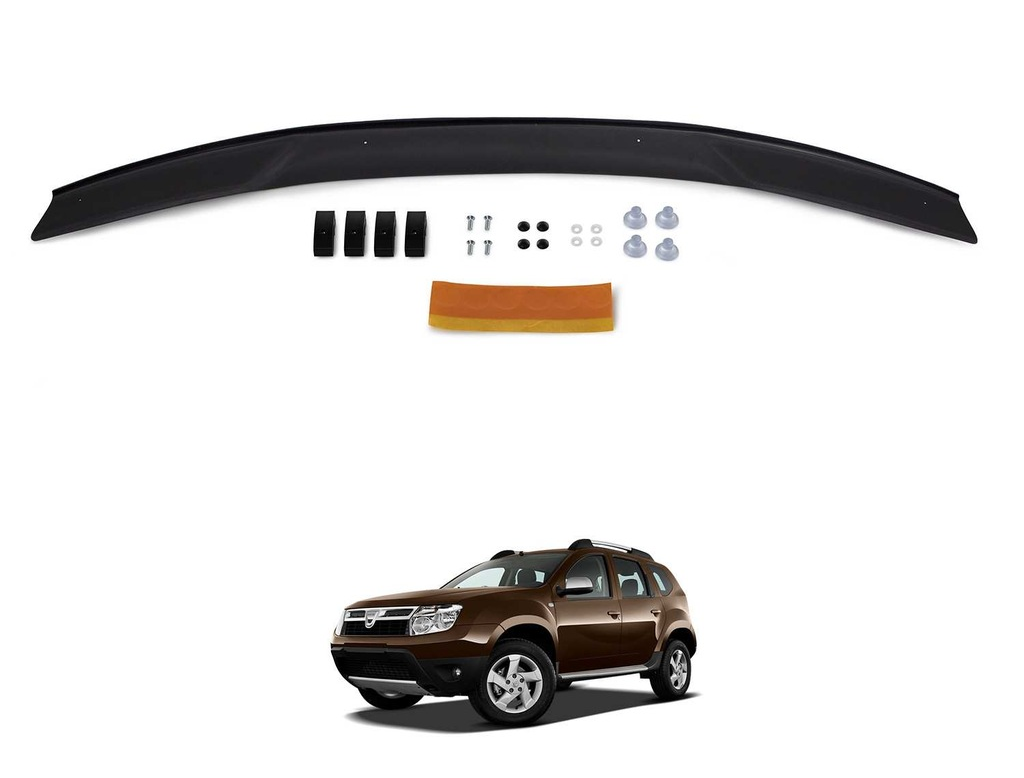Dacia Duster Ön Kaput Koruyucu Rüzgarlık 4Mm Abs 10-17
