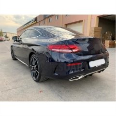 MERCEDES W205 2015-2020 ARKA TAMPON BIÇAKLARI (PIANO BLACK)