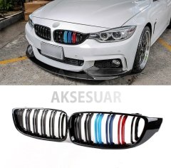 BMW 4 SERISI F32 2013-2019 M4 BOBREK (CIFT CIZGI PANJUR) M RENK