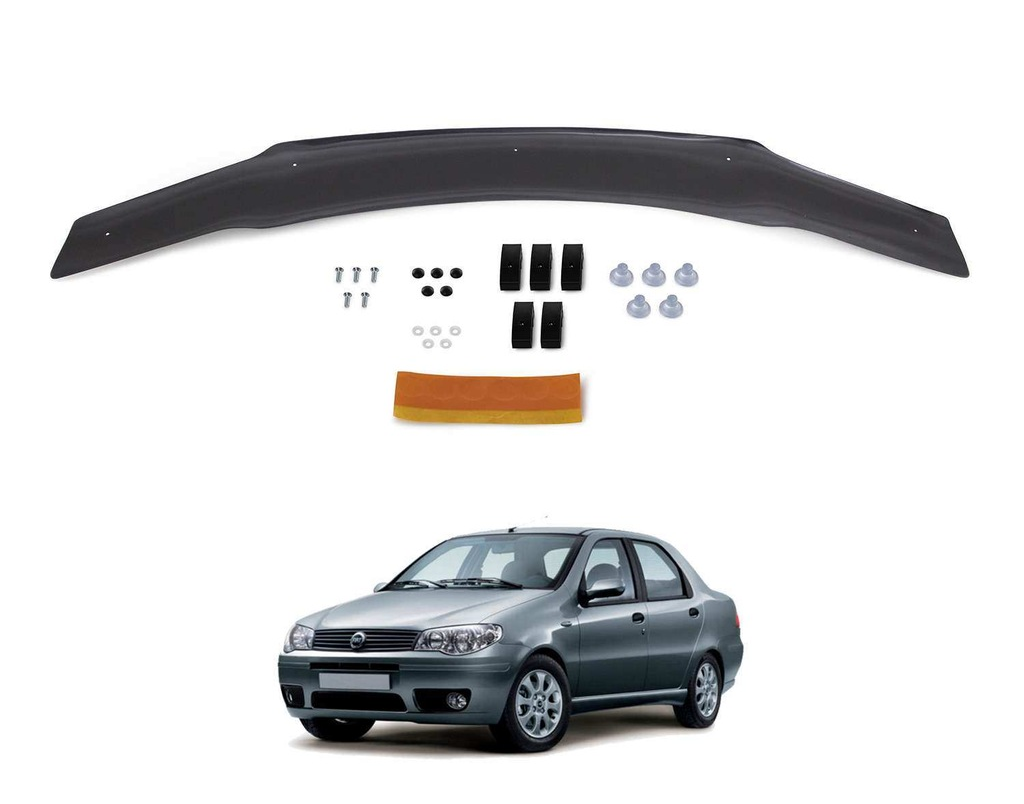 Fiat Albea Ön Kaput Koruma Rüzgarlık 4mm (ABS) 2005-2012