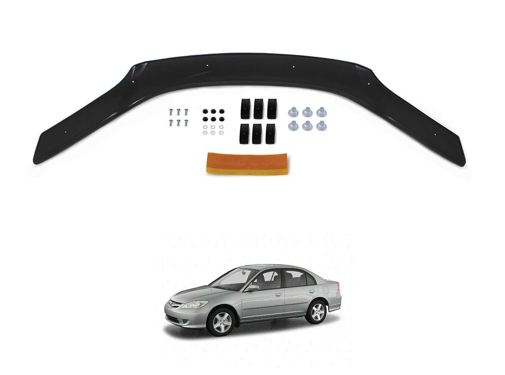 Honda Civic 7 Ön Kaput Koruyucu Rüzgarlık 3mm (ABS) 01-0