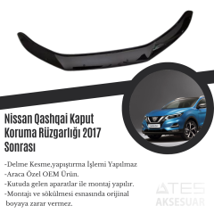 Nissan Qashqai Kaput Koruma Rüzgarlığı 2017 Sonrası