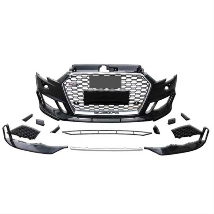 A3 2016-2020 IÇIN UYUMLU RS3 ÖN TAMPON PANJUR SETI - SEDAN (8V MAKYAJLI KASA)