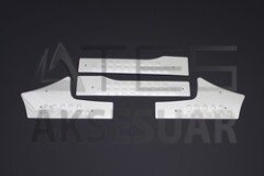 Peugeot Partner Krom Tepee İç Kapı Eşiği 4 Parça 2008-2018 Arası