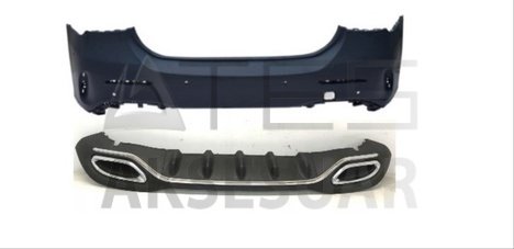 MERCEDES W177 HB A SERİSİ OEM AMG ARKA TAMPON&EGZOZ