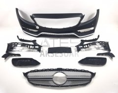 MERCEDES W205 2014-2018 C63 ÖN TAMPON & PANJUR SETI (SILVER Trimler)