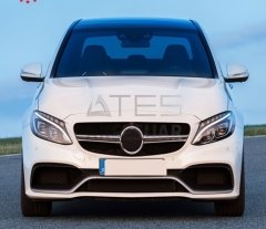 MERCEDES W205 2014-2018 C63 ÖN TAMPON & PANJUR SETI (SILVER Trimler)