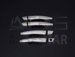 Peugeot 208 Krom Kapı Kolu 4 Kapı 8 Parça Tek Delik 2012-2019 Arası