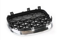 5 SERISI E60 2004-2009  IÇIN UYUMLU DIAMOND PANJUR(BÖBREK) KROM ÇERÇEVE