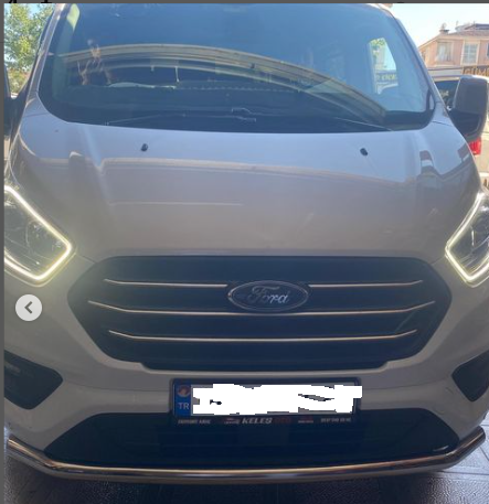 Ford Transit Custom ön krom koruma