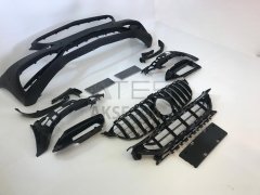 MERCEDES W205 2014-2018 C63 ÖN TAMPON & PANJUR SETI (Siyah Trimler)